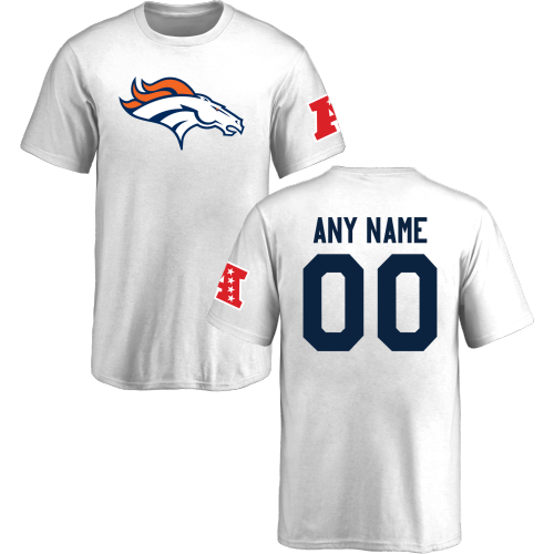 Youth Denver Broncos Design-Your-Own Short Sleeve Custom NFL T-Shirt